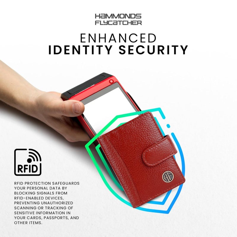 HAMMONDS FLYCATCHER Genuine Leather Card Holder Wallet for Man & Women, RFID Protected ATM/Credit Card Holder Wallet for Men with 18 Slots, Gift for Men, Father, Husband, Boyfriend - Brown - Image 4