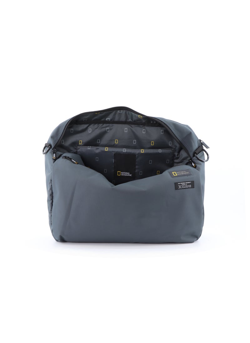 NATIONAL GEOGRAPHIC National Geographic Mutation Briefcase Grey, Durable Water Resistant Lightweight Laptop Bag, Messenger Bag For Office Business Travel College  - Image 4
