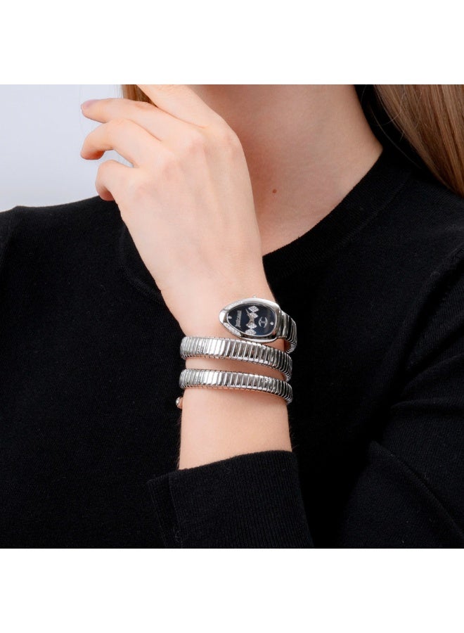 جاست كافالي ساعة جاست كافالي سيجناتشر سنيك فيزوزو بلو ستيل Ø22 مم النسائية - Image 4