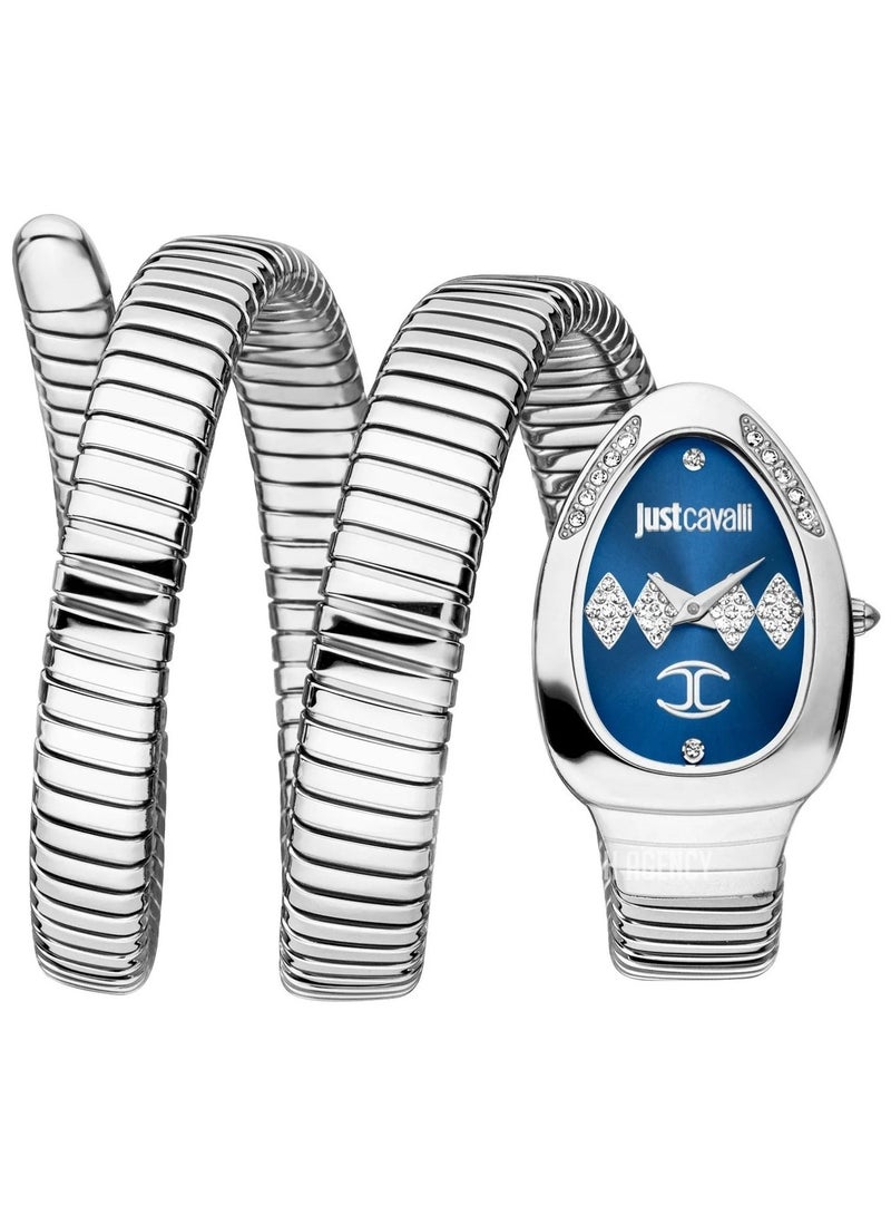 جاست كافالي ساعة جاست كافالي سيجناتشر سنيك فيزوزو بلو ستيل Ø22 مم النسائية - Image 1