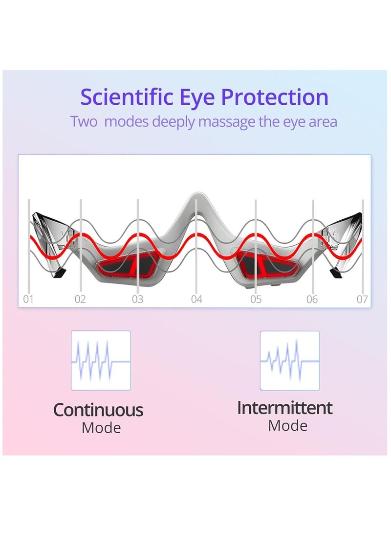 Generic 3D Eye Beauty Massager for Dark Circles Eye Bags, Deep Repair Massager Relax Eye Strain Home Use Eye Beauty Care Machine has 3 Modes of Low, Medium and High - Image 4