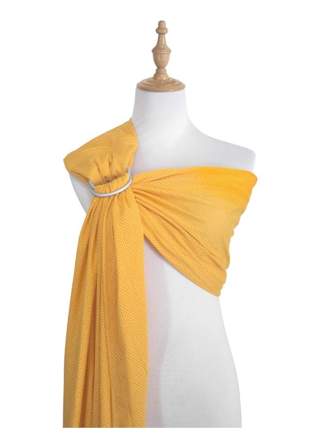Vlokup Baby Water Ring Sling Carrier | Lightweight Breathable Mesh Baby Wrap for Infant, Newborn, Kids and Toddlers | Perfect for Summer, Swimming, Pool, Beach | Great for Dad Too Yellow - Image 1