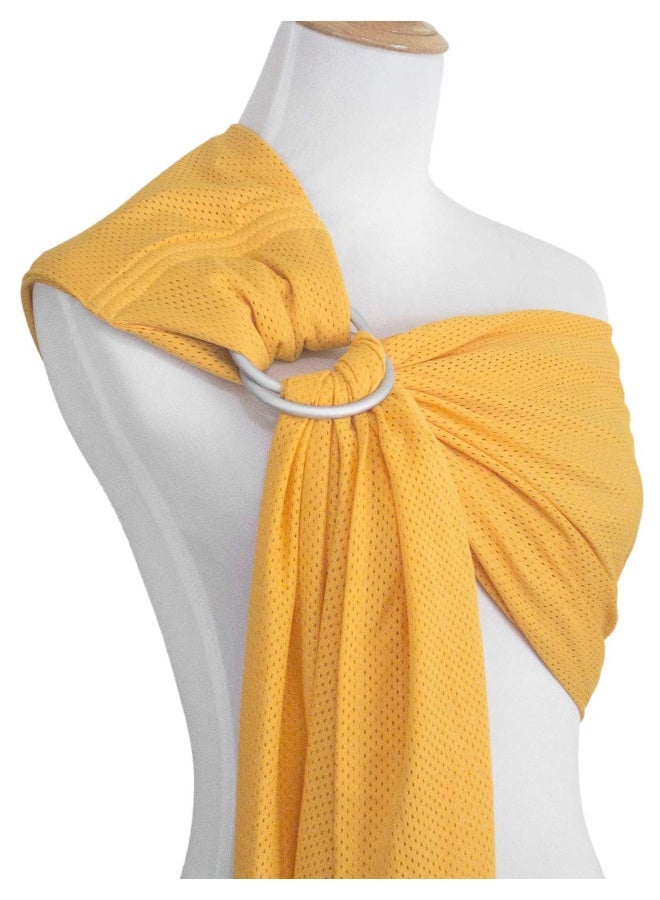 Vlokup Baby Water Ring Sling Carrier | Lightweight Breathable Mesh Baby Wrap for Infant, Newborn, Kids and Toddlers | Perfect for Summer, Swimming, Pool, Beach | Great for Dad Too Yellow - Image 5