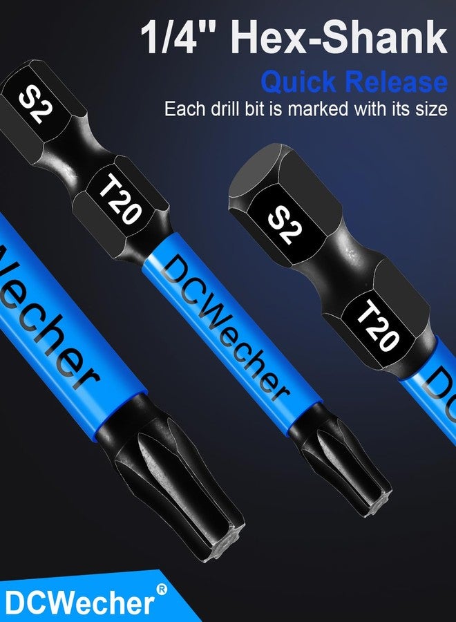 DCWecher 10-Pack T20 Torx Bit 2 Inch, Professional-Grade T 20 Torx Screwdriver Bits for Impact Driver, Magnetic Star Design, S2 Alloy Steel with 1/4'' Hex Shank & CNC - Machined Tips - Image 4
