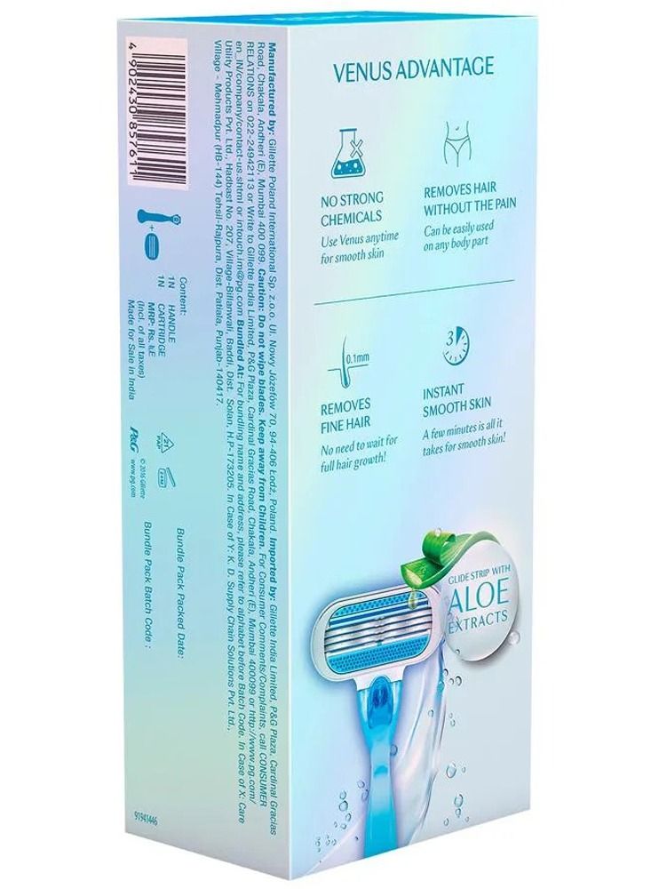 Gillette Venus Hair Removal Razor - With Aloe Extracts, For Women, 1 pc - Image 3