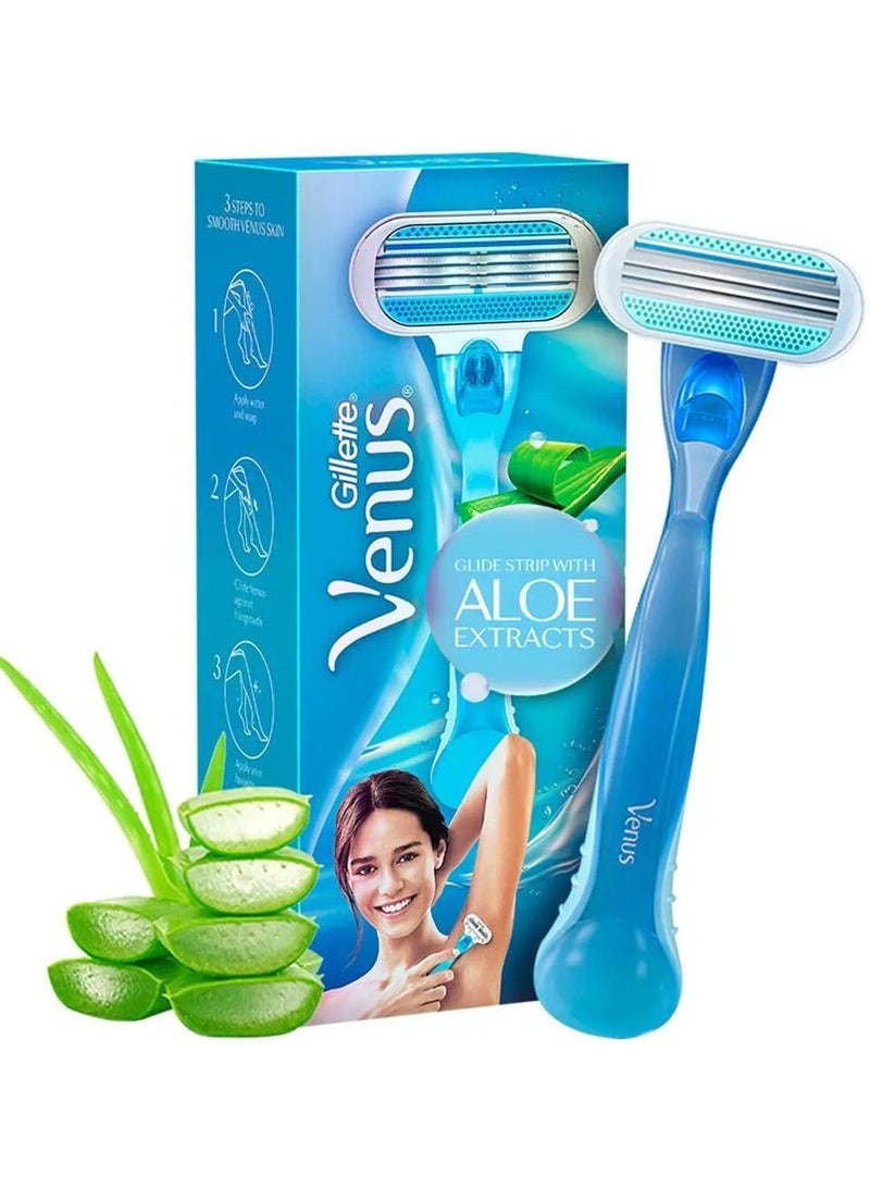 Gillette Venus Hair Removal Razor - With Aloe Extracts, For Women, 1 pc - Image 2