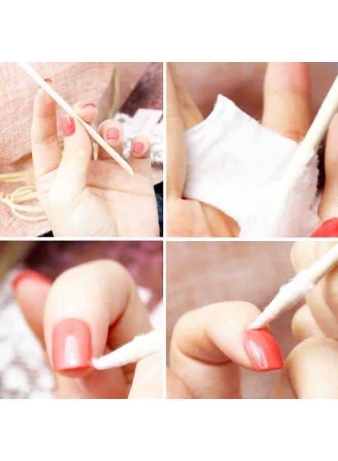 Red Blossom 100-Piece Orange Wood Sticks – Dual-Ended Nail Art & Cuticle Remover Tools | 110mm Manicure Pedicure Sticks with Pointed & Flat Ends  - Image 5