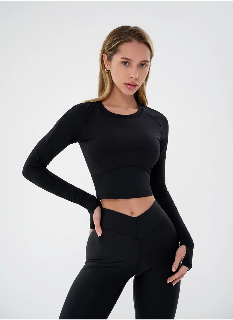 Bona Fide Bona Fide Compression Shirts for Women – Long/Short Sleeve Women’s Workout Crop Top - Designed for Gym, Workout and Running