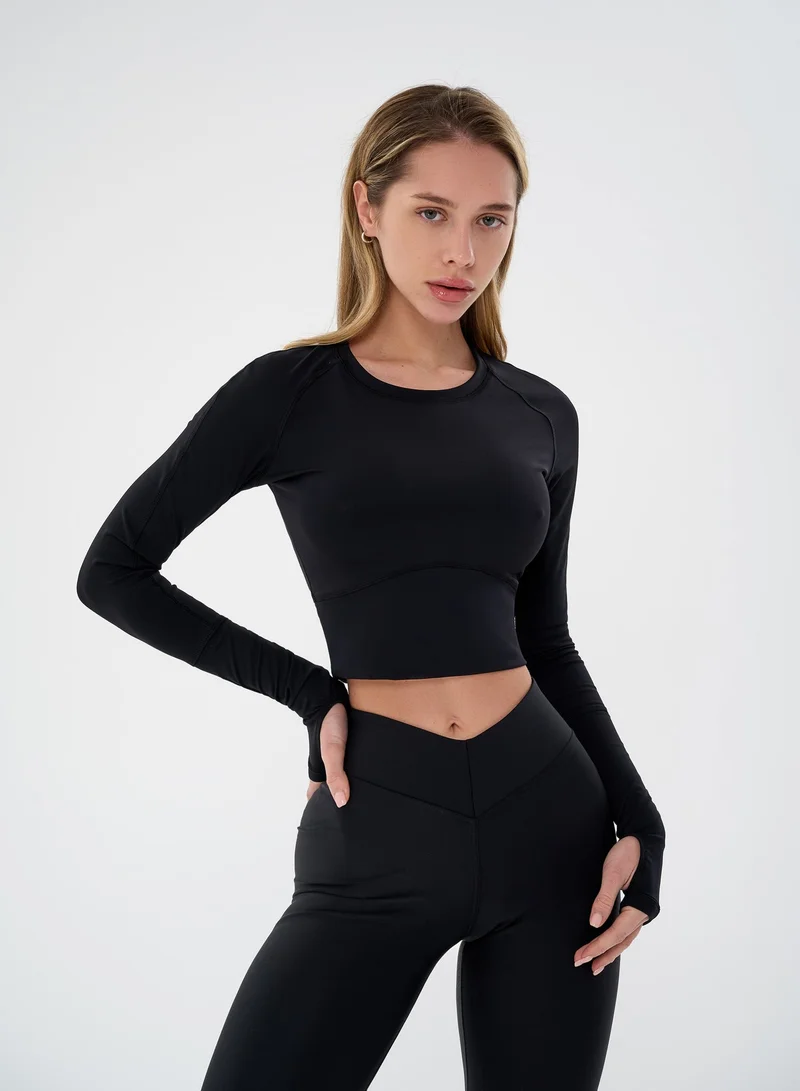 Bona Fide Bona Fide Workout Tops for Women – Short Sleeve & Long Sleeve Compression Shirt – Breathable Tight Crop Top for Gym, Running, Yoga
