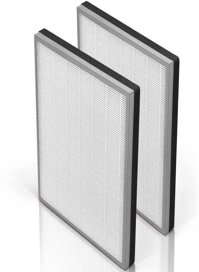 SOMEWAYTOP Shark HE400 Filter Replacements - 2 Packs, Compatible with Shark Air Purifier 4, Smart True HEPA Air Cleaner for Home, H13 HEPA, Honey-comb Carbon Pre-Filter - Image 1