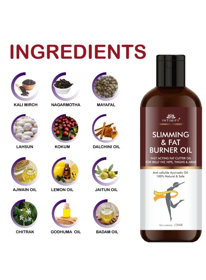 INTIMIFY زيت إنتيميفي للتنحيف وحرق الدهون للرجال والنساء 120 مل - Image 2