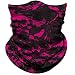 Obacle Face Mask for Sun Dust Wind Protection Breathable Seamless Face Mask Headband Bandana for Women Thin Neck Gaiter for Motorcycle Fishing Hunting Outdoor Black Pink Multicolor - Image 2