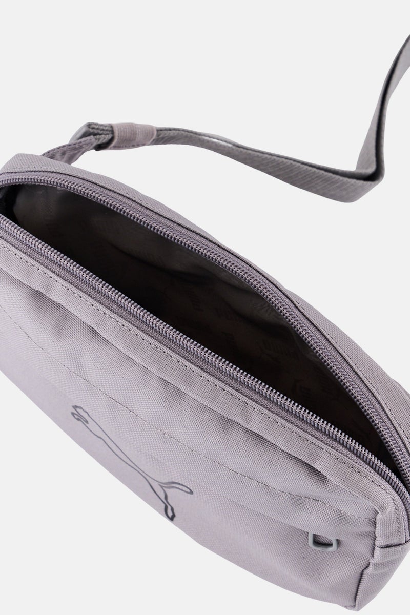 PUMA Men Brand Logo Cross Body Bag, Grey - Image 3