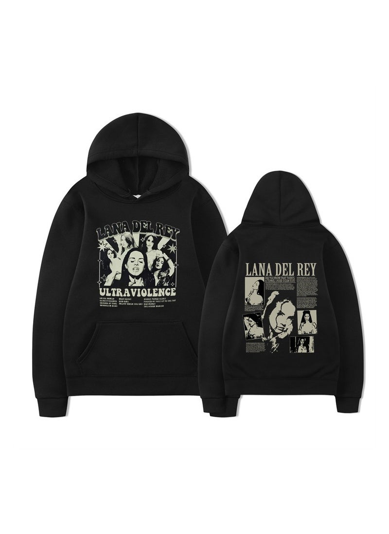 Generic - Lana Del Rey Hoodie Men Women Couples Sweatshirts Pullover Shirt Hooded Sweater - Image 1