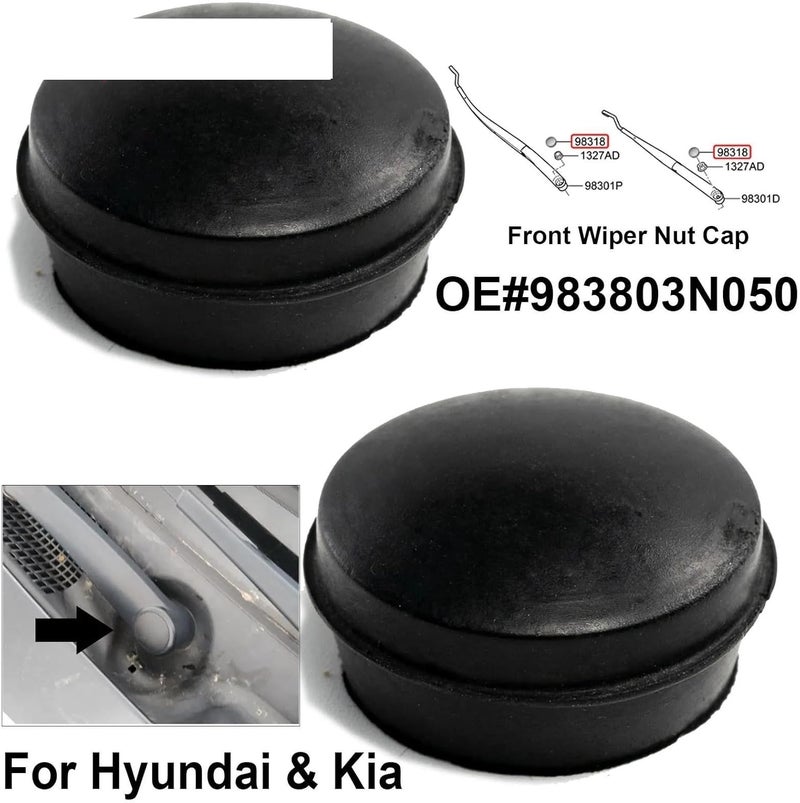 QASULER Wiper Arm Nut Cap Cover for Hyundai and Kia - Image 4