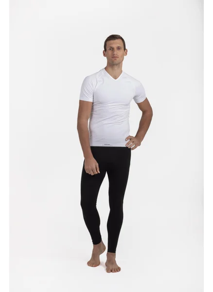 Oil Company Thermal Underwear Top Short Sleeve V Neck Unisex PP Seamless Level II OCP007