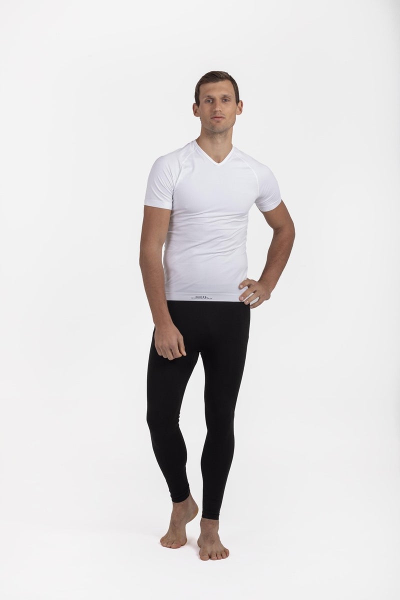 Oil Company Thermal Underwear Top Short Sleeve V Neck Unisex PP Seamless Level II OCP007  - Image 1