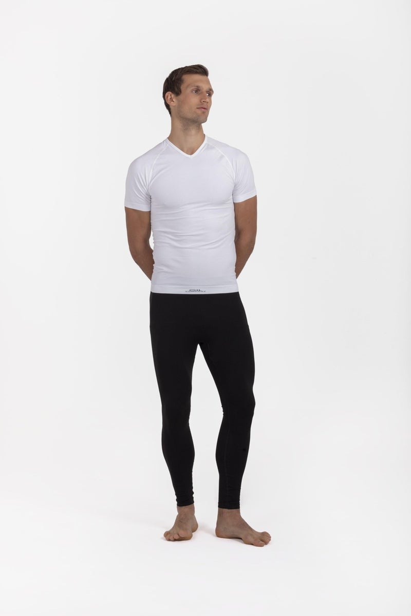 Oil Company Thermal Underwear Top Short Sleeve V Neck Unisex PP Seamless Level II OCP007  - Image 2