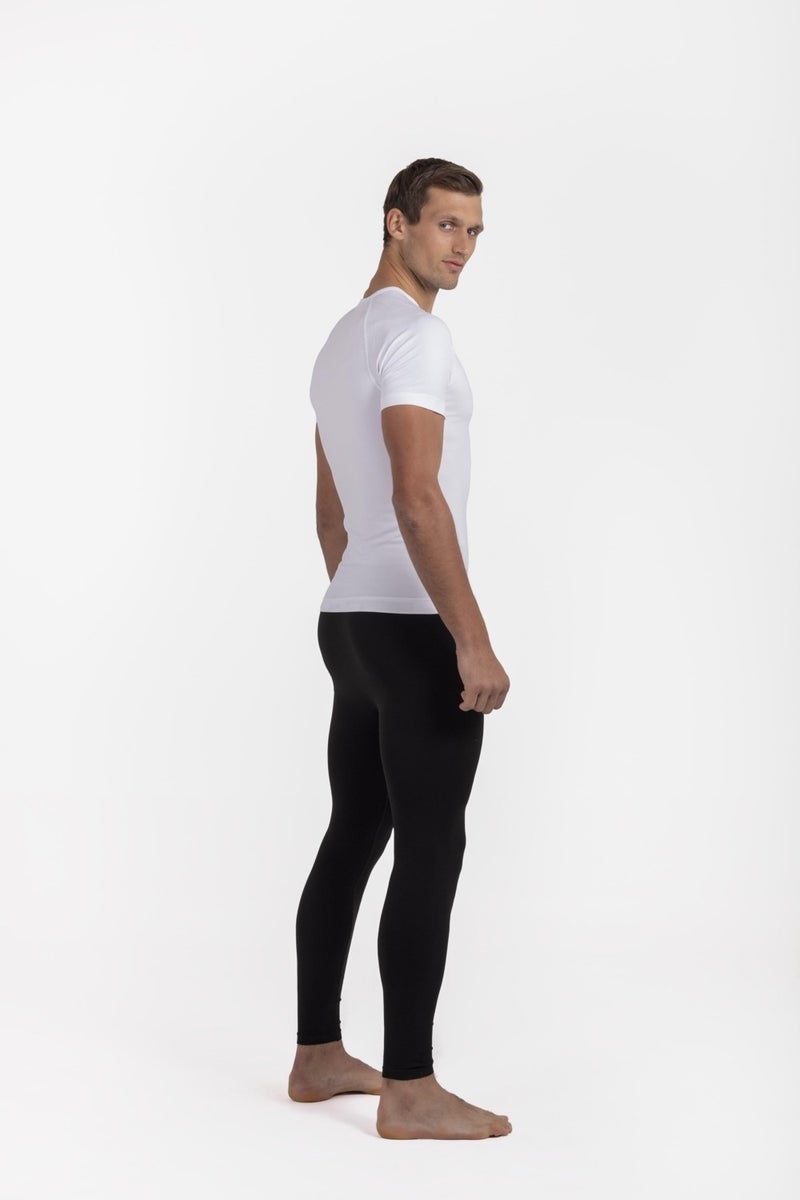 Oil Company Thermal Underwear Top Short Sleeve V Neck Unisex PP Seamless Level II OCP007  - Image 4