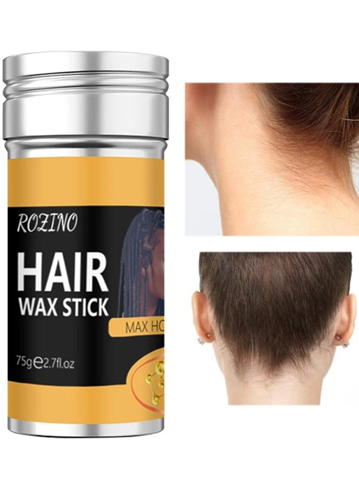 Rozino ROZINO Hair Wax Stick 75g - Keratin-Rich, Moisturizing & Smoothing for All Hair Types, Easy to Use & Portable  - Image 1