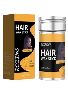 Rozino ROZINO Hair Wax Stick 75g - Keratin-Rich, Moisturizing & Smoothing for All Hair Types, Easy to Use & Portable  - Image 2