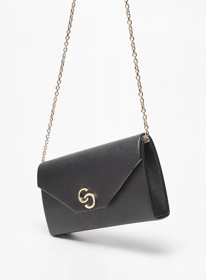 سيليست Women Solid Envelope Clutch With Chain Strap