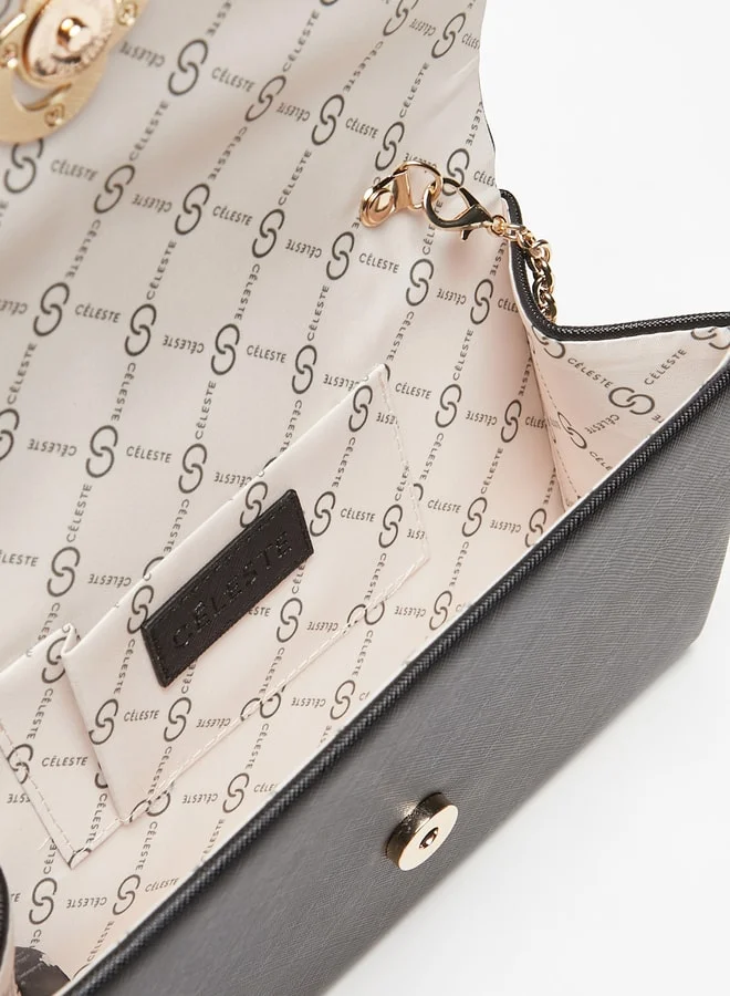 سيليست Women Solid Envelope Clutch With Chain Strap
