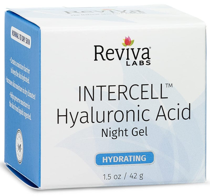 Reviva Labs Intercell Night Gel with Hyaluronic Acid, 1.25 Ounce - Image 2