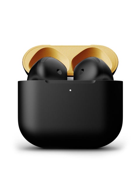 MERLIN CRAFT CUSTOMIZED APPLE AIRPODS 4 COMBO BLACK GOLD