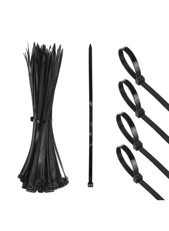 100 قطعة شرائط كابل نايلون عالية الدقة - ذات الأمان الذاتي ومقاومة للأشعة فوق البنفسجية والحرارة - متعددة الاستخدامات لبناء، تصليح السيارات، إدارة الكابلات، إلكتريكية، حديقة والمكتب - Image 2