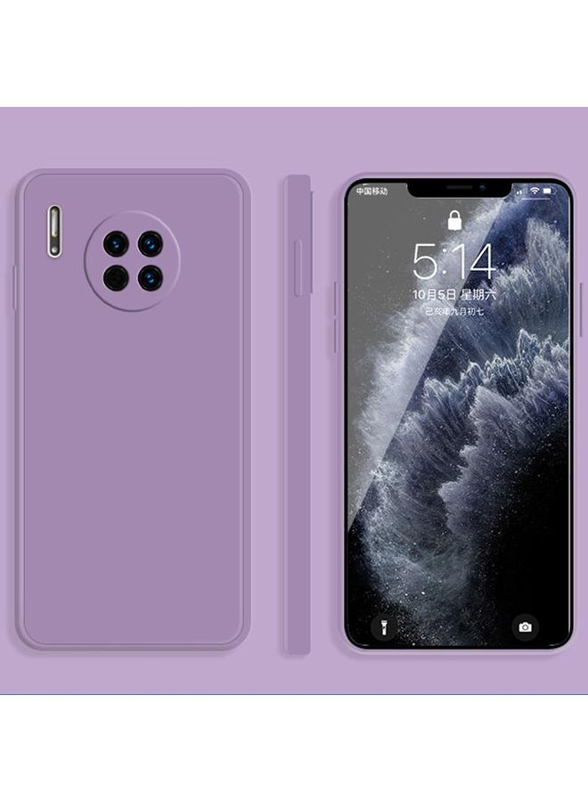 S-TOP Case For Huawei Mate 30 Pro Solid Color Imitation Liquid Silicone Straight Edge Dropproof Full Coverage Protective Case - Image 1