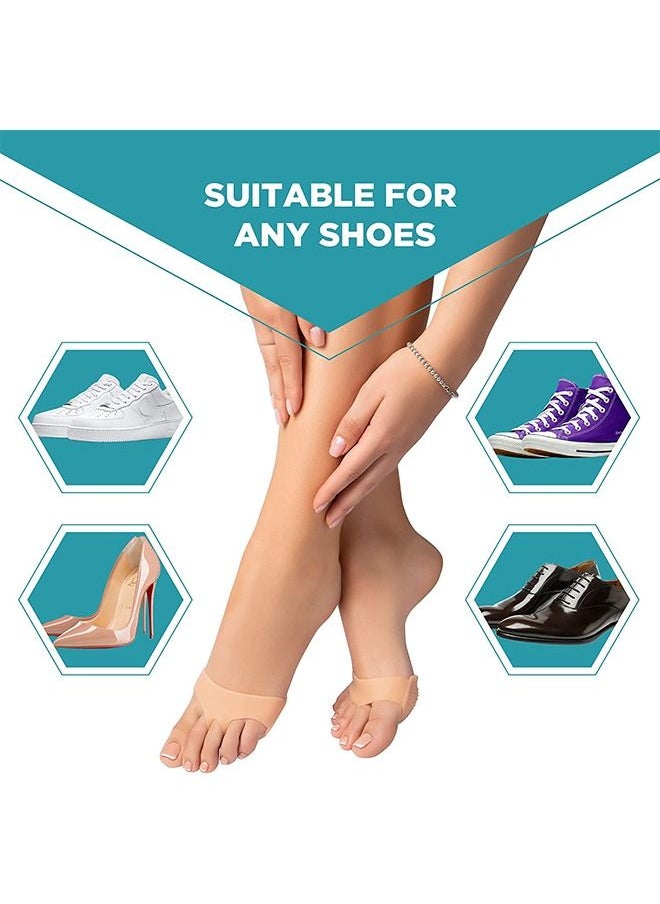 Ant - 2 Pairs Metatarsal Pads Soft Gel Reusable Breathable Sleeve Pads Forefoot Cushioning Shoe Supports for Fast Pain Relief - Image 1