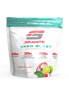 Health & Household Granite® Vaso Blast Advanced 'Stim-Free' Pre-Workout (Cherry Lime) | Supports Vasodialation, No Conversion, & Ace Inhibition For Max Pump With Grapeseed Extract, Arginine Nitrite, & Vasodrive-Ap®  - Image 1