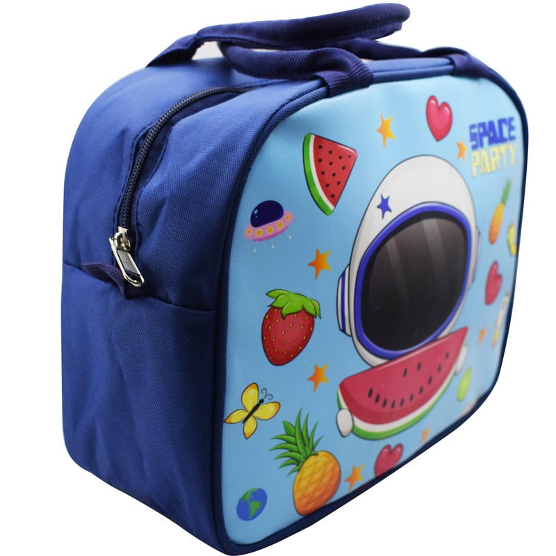 Asera Insulated Lunch Bag for Kids, Tiffin Bag for Office/College/School, Lightweight, Durable Handles, Multiple Pockets (Space 6 Pcs) - Image 3