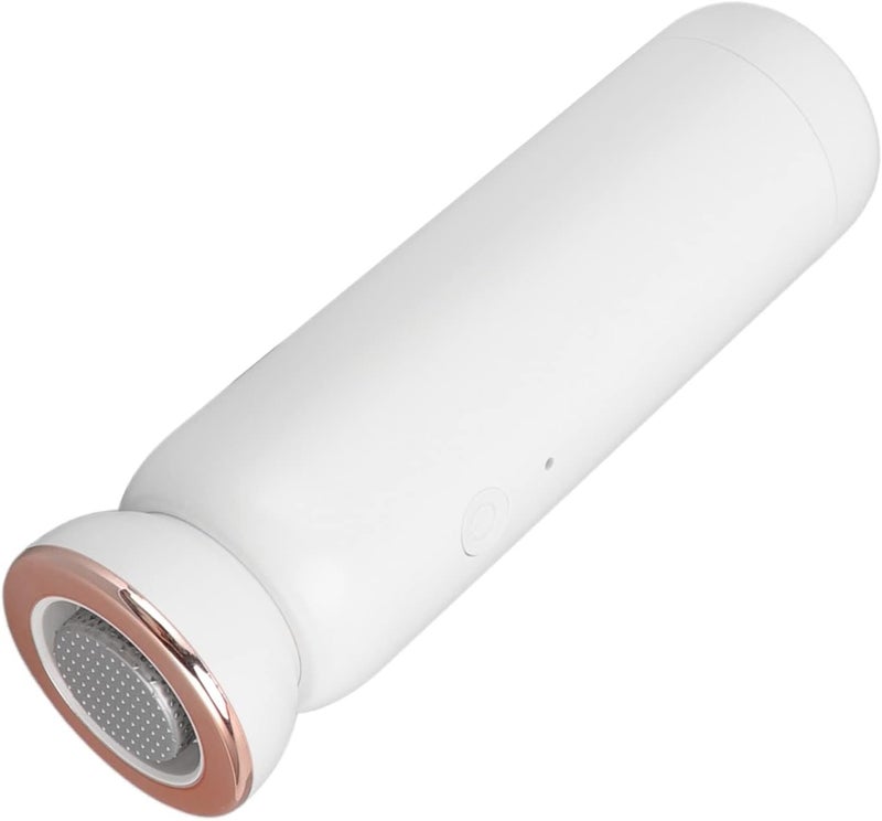 مزيل الكالو الكهربائي المحمول القابل للشحن عبر USB، قابل لتعديل السرعة بـ 5 مستويات مع 3 رؤوس طحن للعناية ببشرة القدم - أداة باديكير قوية، حماية ذكية، تنظيف سهل (أبيض) - Image 2