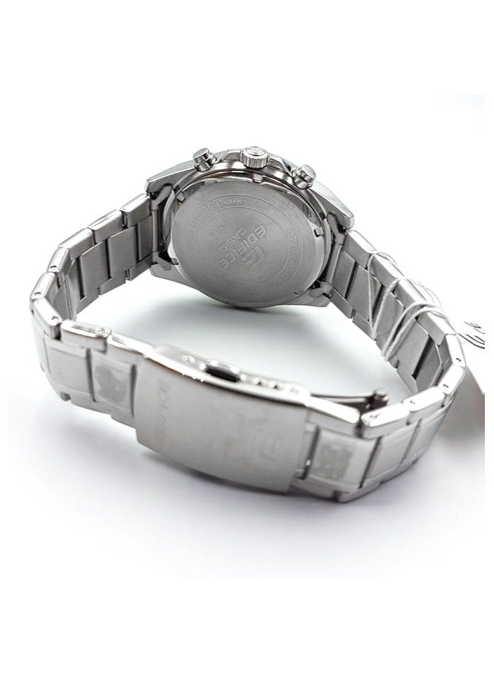 Casio Edifice Men's Watch - EFV-630D-1AVUDF Black Dial, Silver Band - Image 3