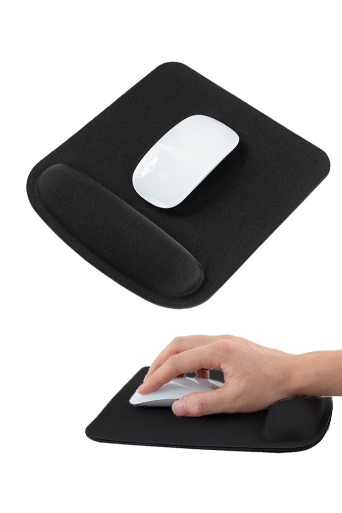 Mouse Pad with Wrist Rest,Memory foam Compact Portable Mouse Mat, Perfect for Mobile Office, Travel Use  - Image 1