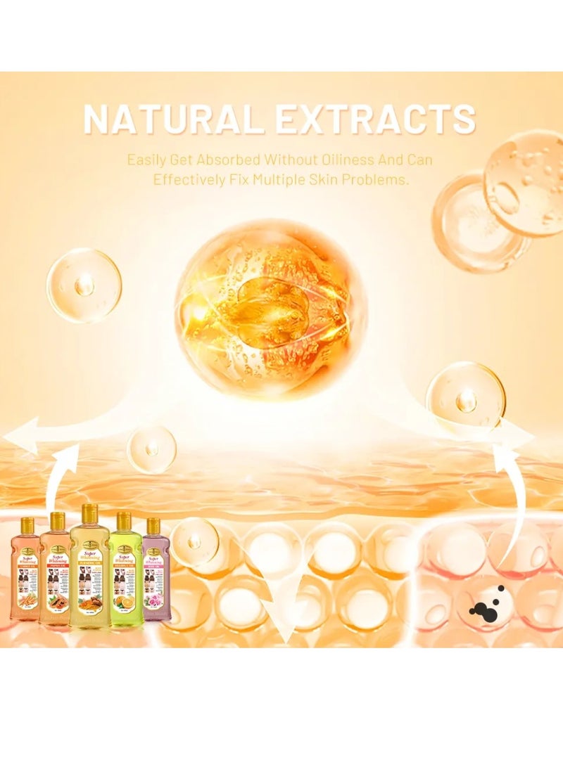 Aichun beauty 600ML Super Whitening Vitamin C Oil Multi Purpose Hair and Skin Vitamin C Oil Underarm Thigh Body Skin Whitening Remove Pigmentation Firming Moisturizing Smooth Skincare Essential Oil For Women and Men - Image 5