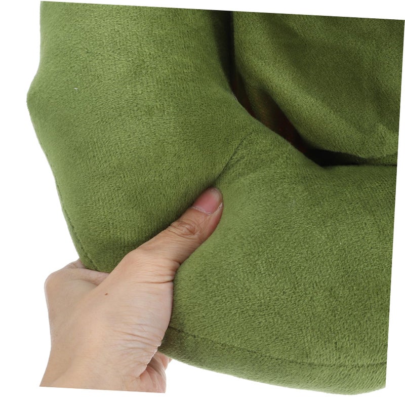 Dinosaur Hooded Plush Travel Neck Pillow Soft Support for Airplane Car Train - Image 3