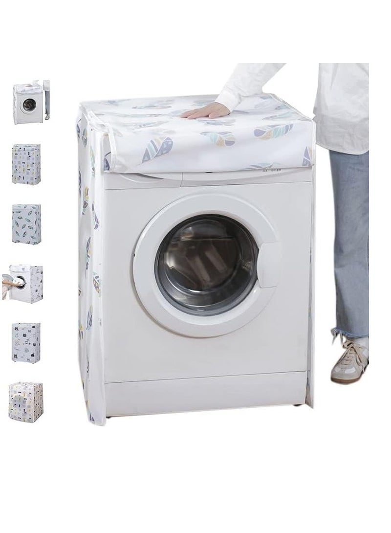 Automatic Washer Cover Water-resistant Strong Fabric Protects Machine from Dust Moisture Random Style - Image 5