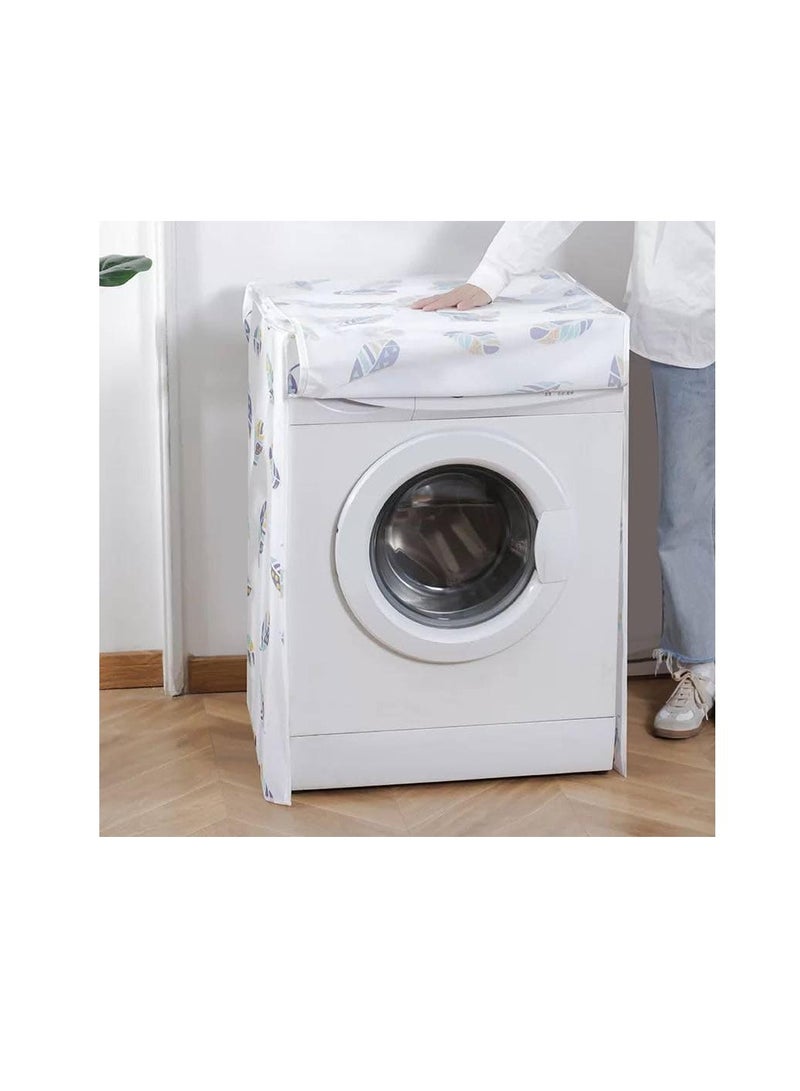 Automatic Washer Cover Water-resistant Strong Fabric Protects Machine from Dust Moisture Random Style - Image 2