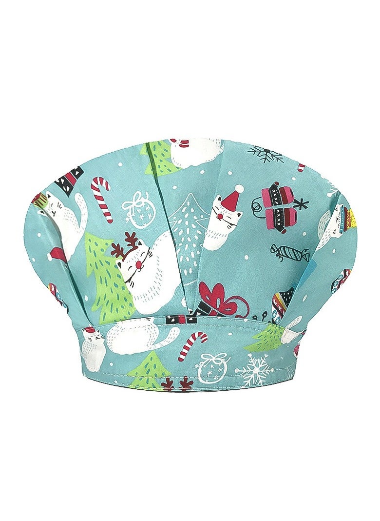 KUYING Printed Small Animal Cute Nurse Hat All Cotton Medical Work Fluffy Hat 