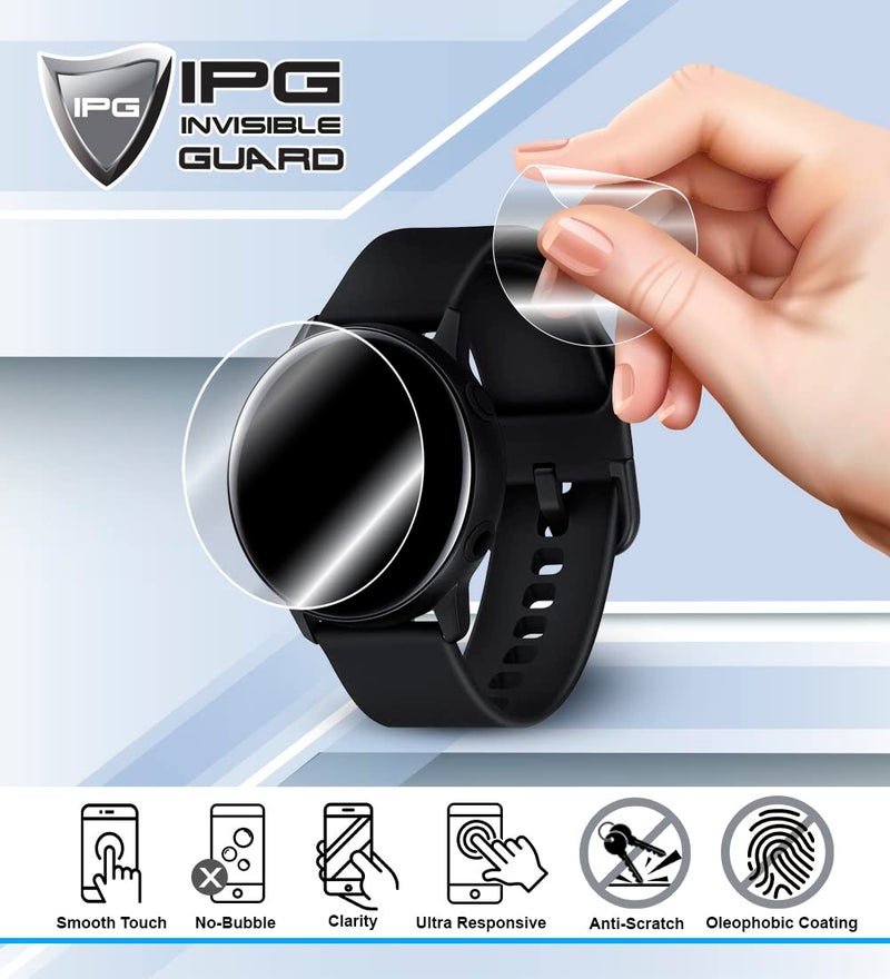 IPG لساعات تيسو للرجال PRX 316L (T1374101104100 - T1374101105100 - T1374101103100) واقي شاشة هيدروجيل (4 وحدات) فيلم شفاف عالي الدقة غير مرئي مضاد للخدوش - ناعم/شافي ذاتي/فقاعات لسلسلة PRX - Image 3