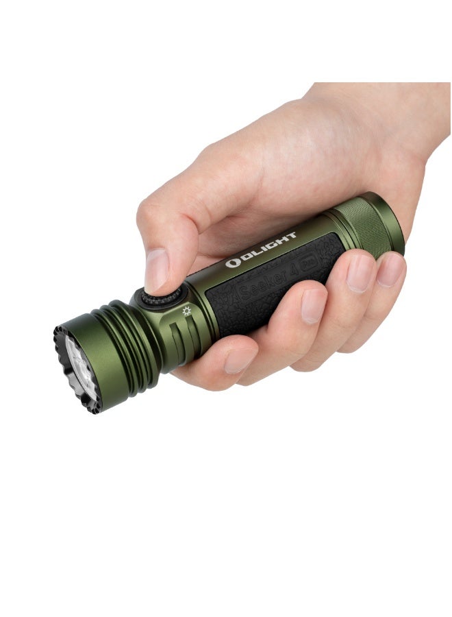 أولايت مصباح يدوي Olight Seeker 4 Pro بقوة 4600 لومن، شعلة قابلة لإعادة الشحن عالية الطاقة، شعاع 260 متر، ضوء EDC للتخييم، المشي لمسافات طويلة، الطوارئ - Image 4