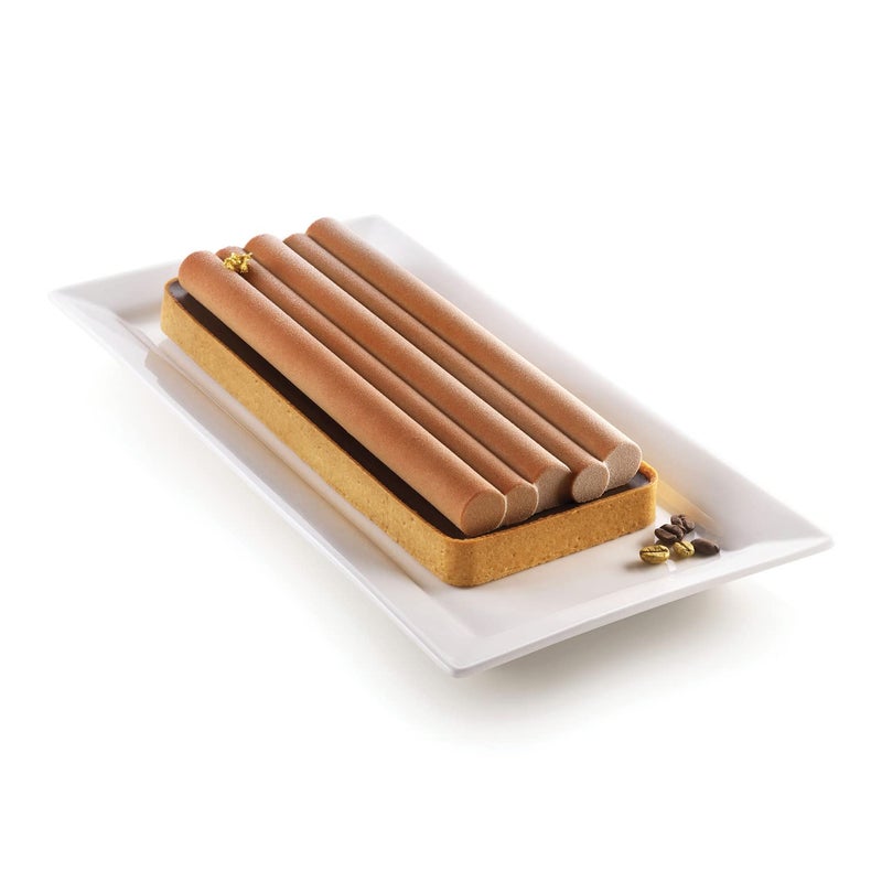 silikomart TARTE Bamboo kit composed by silicone mould and thermoplastic ring