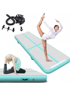 Garlo Inflatable Air Gymnastics Mat Training Mats Gymnastics Tracks for Home Use/Training/Cheerleading/Yoga/Water with Pump  - Image 1