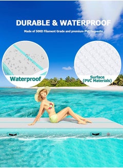 Garlo Inflatable Air Gymnastics Mat Training Mats Gymnastics Tracks for Home Use/Training/Cheerleading/Yoga/Water with Pump  - Image 5
