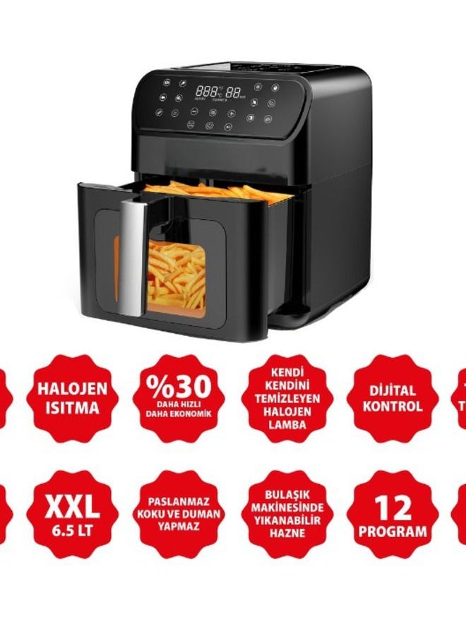 Robogil Air Fryer pro 6.5L LED Touch Screen, Digital Control Panel Display1500 Watts