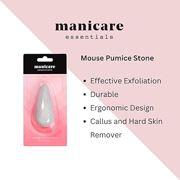 Manicare Pumice Stone For Eliminating Dry Skin Foot File Prevents And Removes Corns Calluses Cracked Heels Exfoliates Hard Dead Skin Pedicure Block Natural Pumice Smooths Skin Elbows And Knees - Image 2