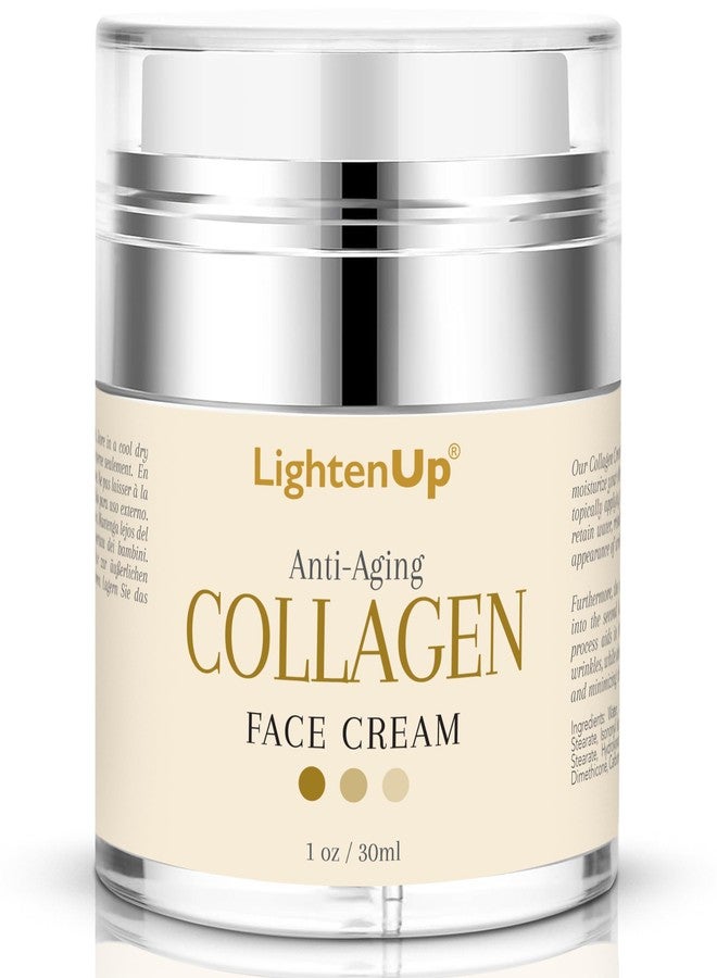 OMIC Lighten-Up Collagen Cream for Face - 1 fl oz / 30 ml - Antiaging, Fine Lines and Neck, Moisturizing and Hydrating Creams, Age Spots, with Hyaluronic Acid, for Women and Men - Image 1